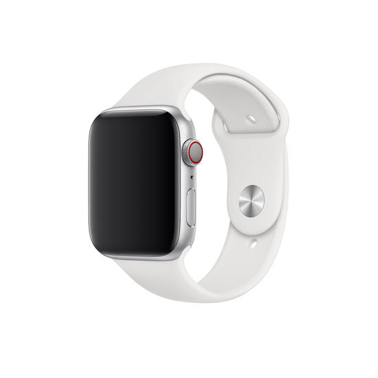 Sportowy pasek silikonowy do zegarka Apple Watch Ultra 1-2 / Series 4-10 / SE 44/45/46/49mm – kolor biały