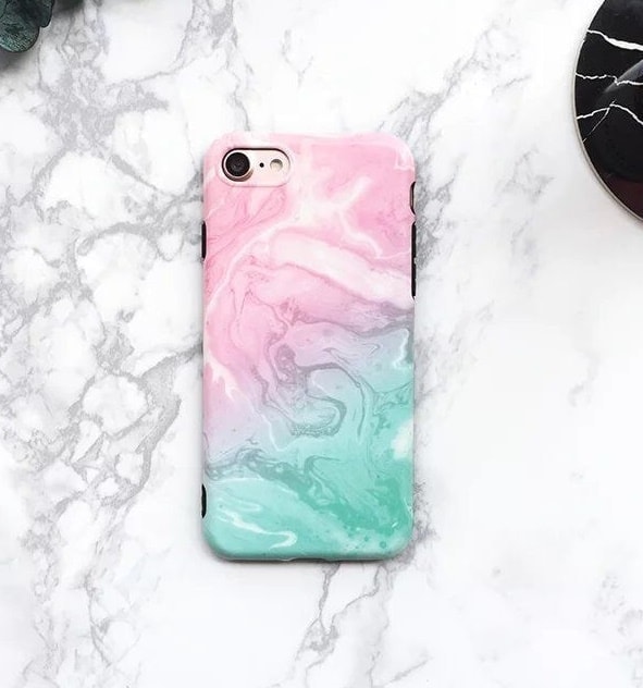 Etui do iPhone X/XS ochronne, kolorowe ombre