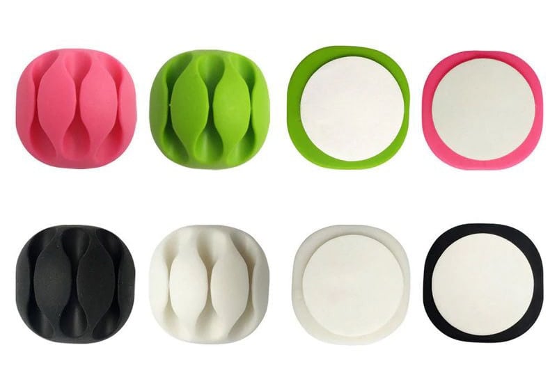 Organizer na kable w kolorze czarnym