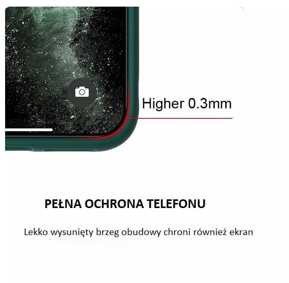 Etui do iPhone 12 Pro półprzeźroczyste matowe z ochroną aparatu, granatowe