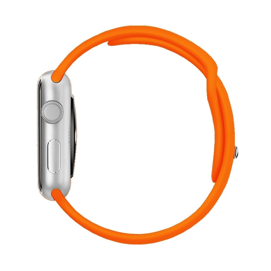 Sportowy pasek silikonowy do zegarka Apple Watch Ultra 1-2 / Series 3-9 / SE 42/44/45/49mm – kolor pomarańczowy