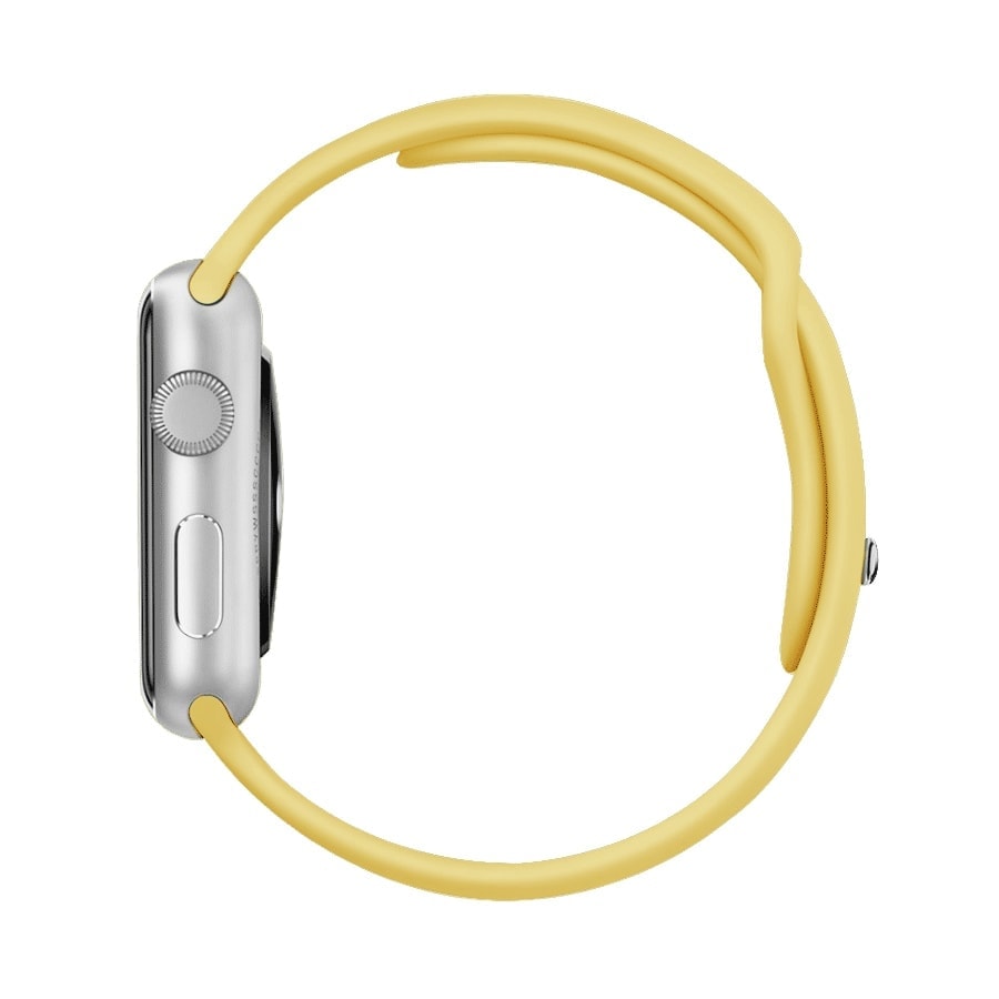 Sportowy pasek silikonowy do zegarka Apple Watch Ultra 1-2 / Series 3-9 / SE 42/44/45/49mm – żółty kolor