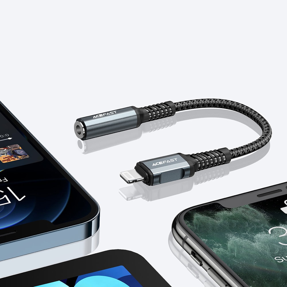 Adapter lightning – audio jack słuchawki MFi z funkcją rozmów