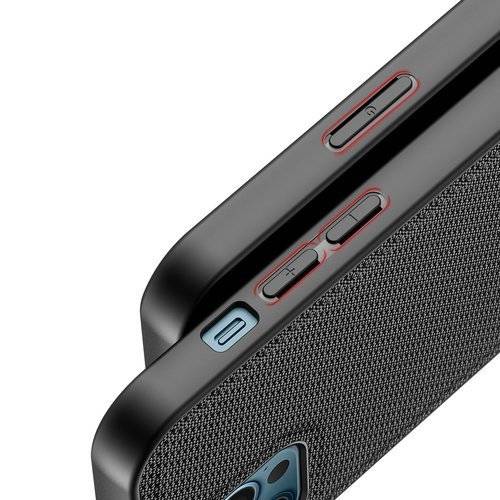 Etui do iPhone 13 mini materiałowe niebrudzące, czarne