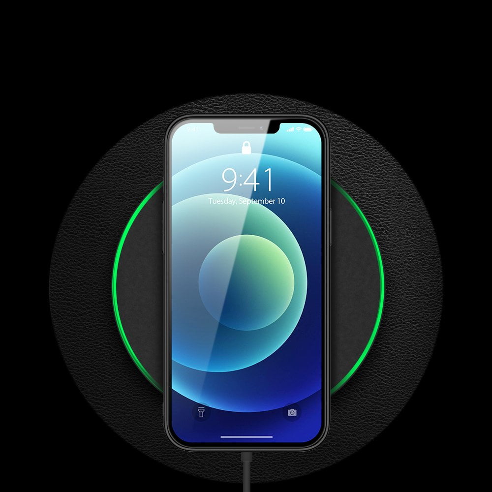 Etui do iPhone 13 Mini minimalistyczne skórzane z ochroną aparatu i złotym wykończeniem, czarne