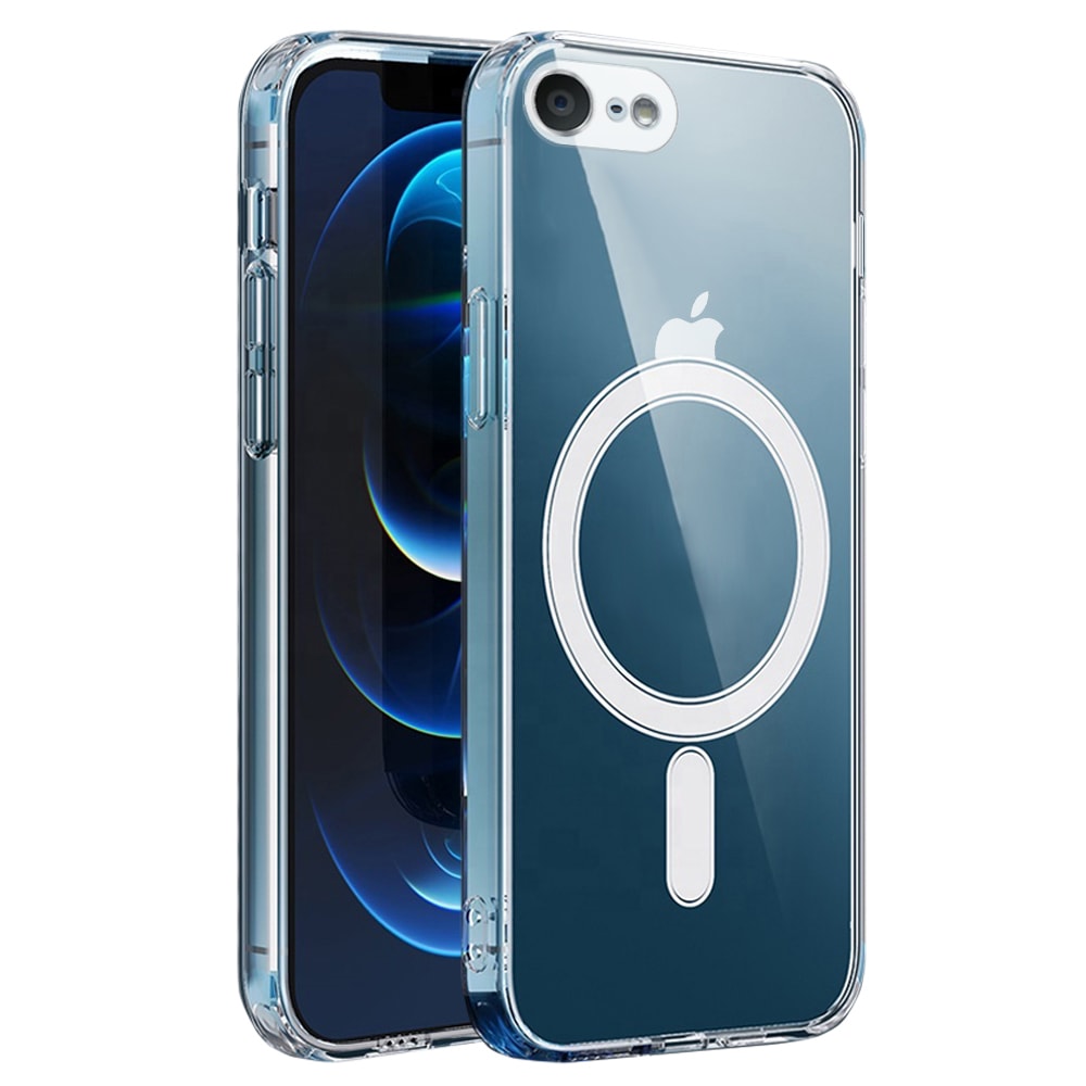 etui do iphone se2022/se2020/8/7 przeźroczyste z magsafe, osłona na aparat