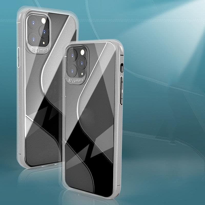 Etui do iPhone 11 transparentne elastyczne z delikatnym wzorem S