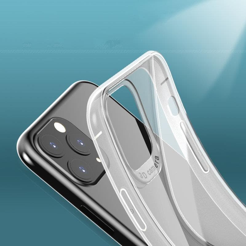 Etui do iPhone 11 transparentne elastyczne z delikatnym wzorem S