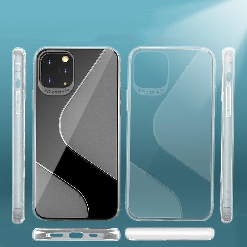 Etui do iPhone 11 transparentne elastyczne z delikatnym wzorem S