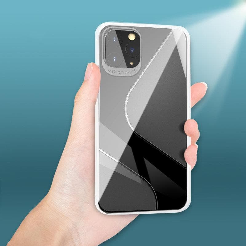 Etui do iPhone 11 transparentne elastyczne z delikatnym wzorem S