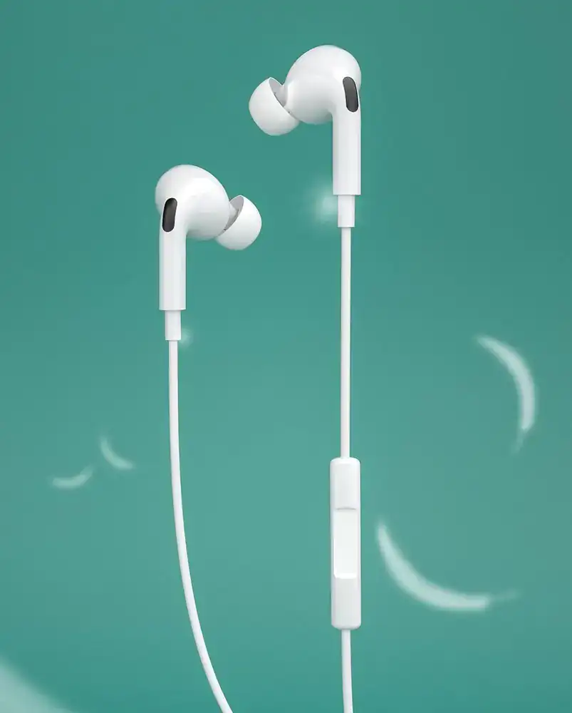Słuchawki Lightning do iPhone dokanałowe z możliwością równoczesnego ładowania telefonu