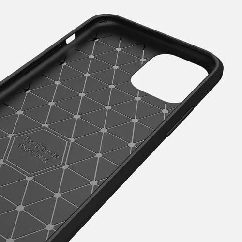 Etui do iPhone 12 Pro Max z karbonu, pancerne, czarne