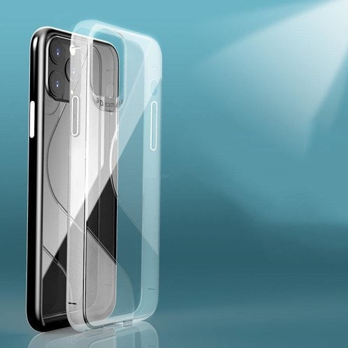 Etui do iPhone 11 transparentne elastyczne z delikatnym wzorem S