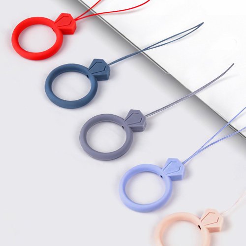 Zawieszka smycz do telefonu silikonowa miętowa