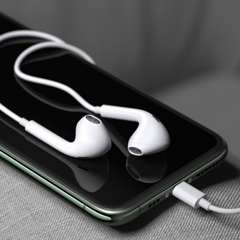 Słuchawki do iPhone 7/7Plus/8/8Plus/ XS/XR/SE/11/12/13/14 premium MEGA BASS