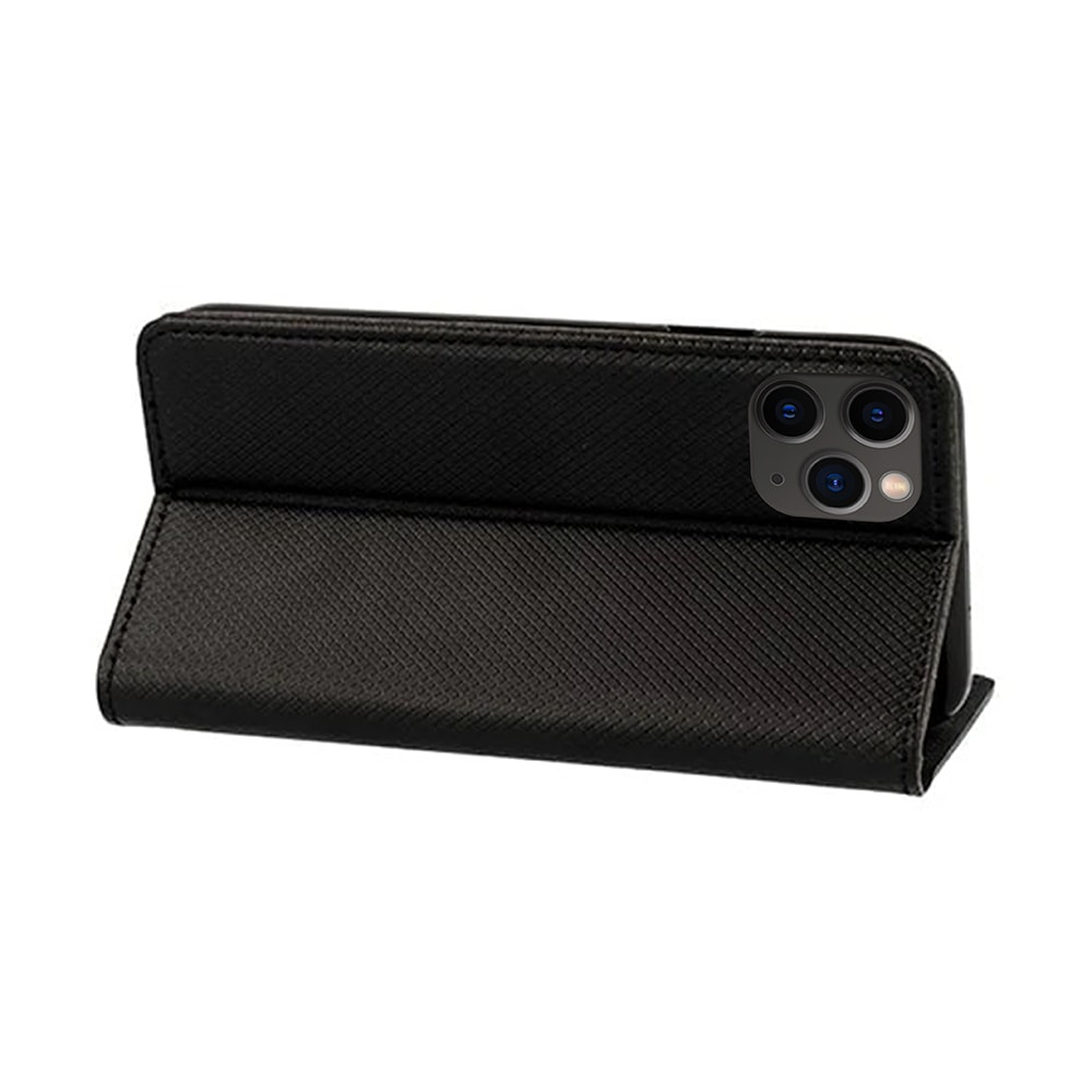 Etui do iPhone 11 Pro książkowe na magnes z trwałego niebrudzącego się materiału, czarne