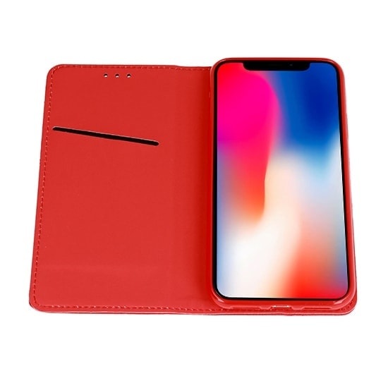 Stylowa skórzana czerwona obudowa do iPhone 11 Pro Max