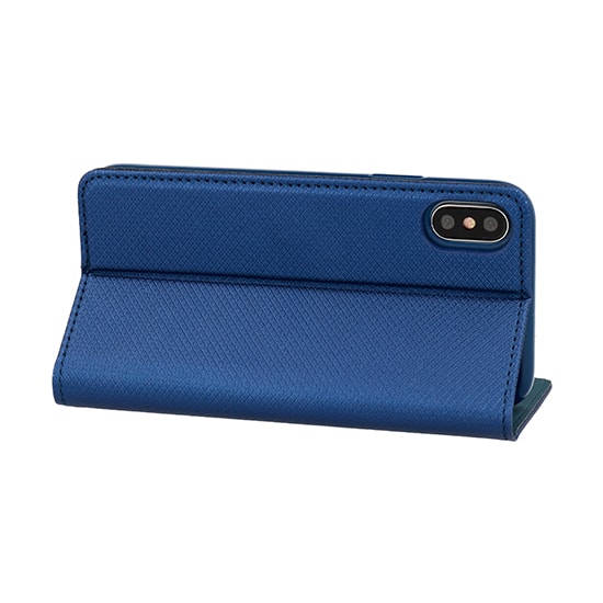 Etui do iPhone 12 Mini eleganckie klasyczne, granatowe