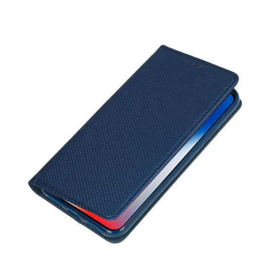 Etui do iPhone 12 Mini eleganckie klasyczne, granatowe