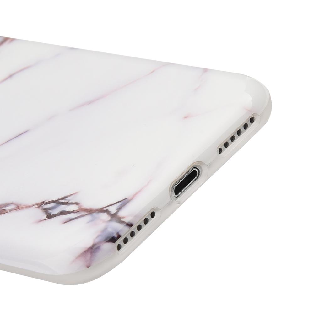 Etui do iPhone XS Max eleganckie biało-złoty marmurek