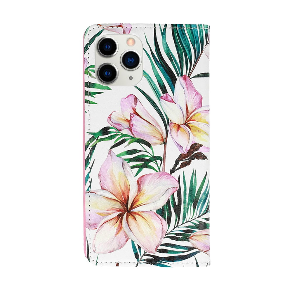 Etui do iPhone 11 Pro eleganckie stylowe delikatne kwiaty na jasnym tle