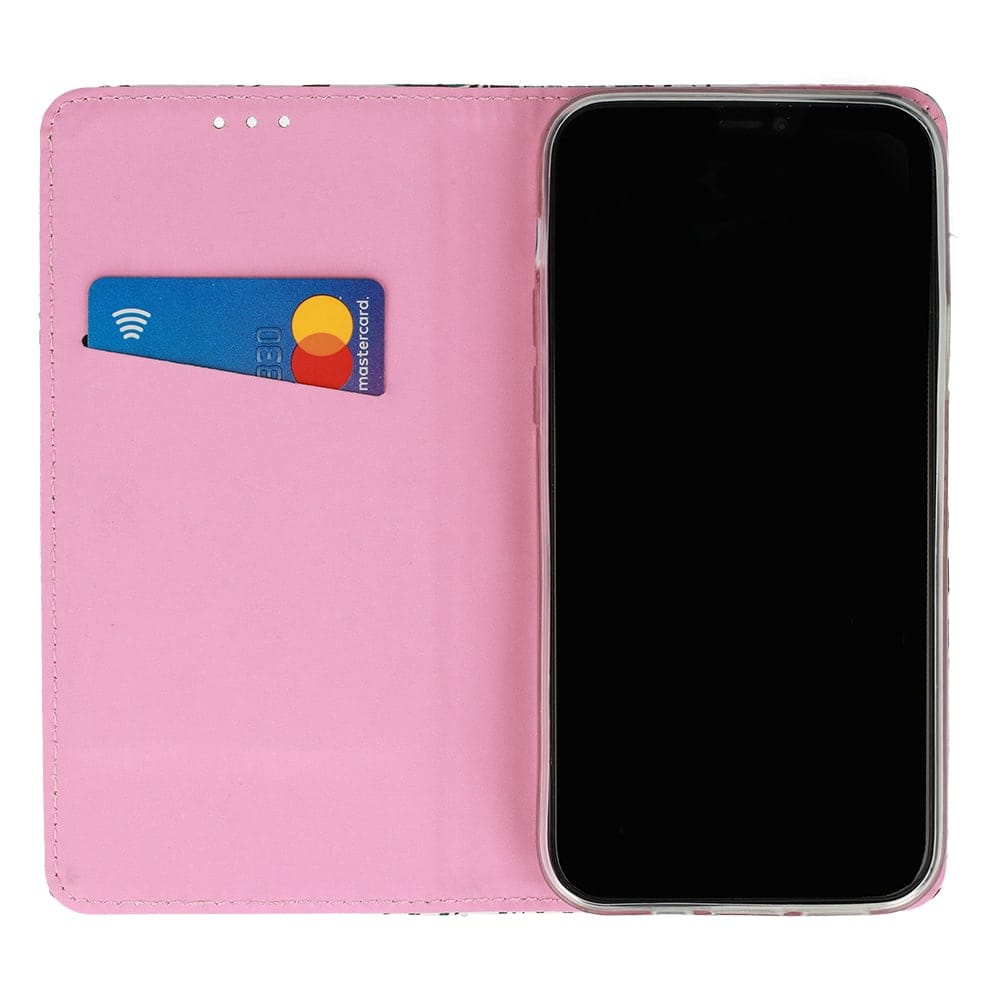 Etui do iPhone 12 Pro Max eleganckie zamykane delikatne kwiaty na jasnym tle