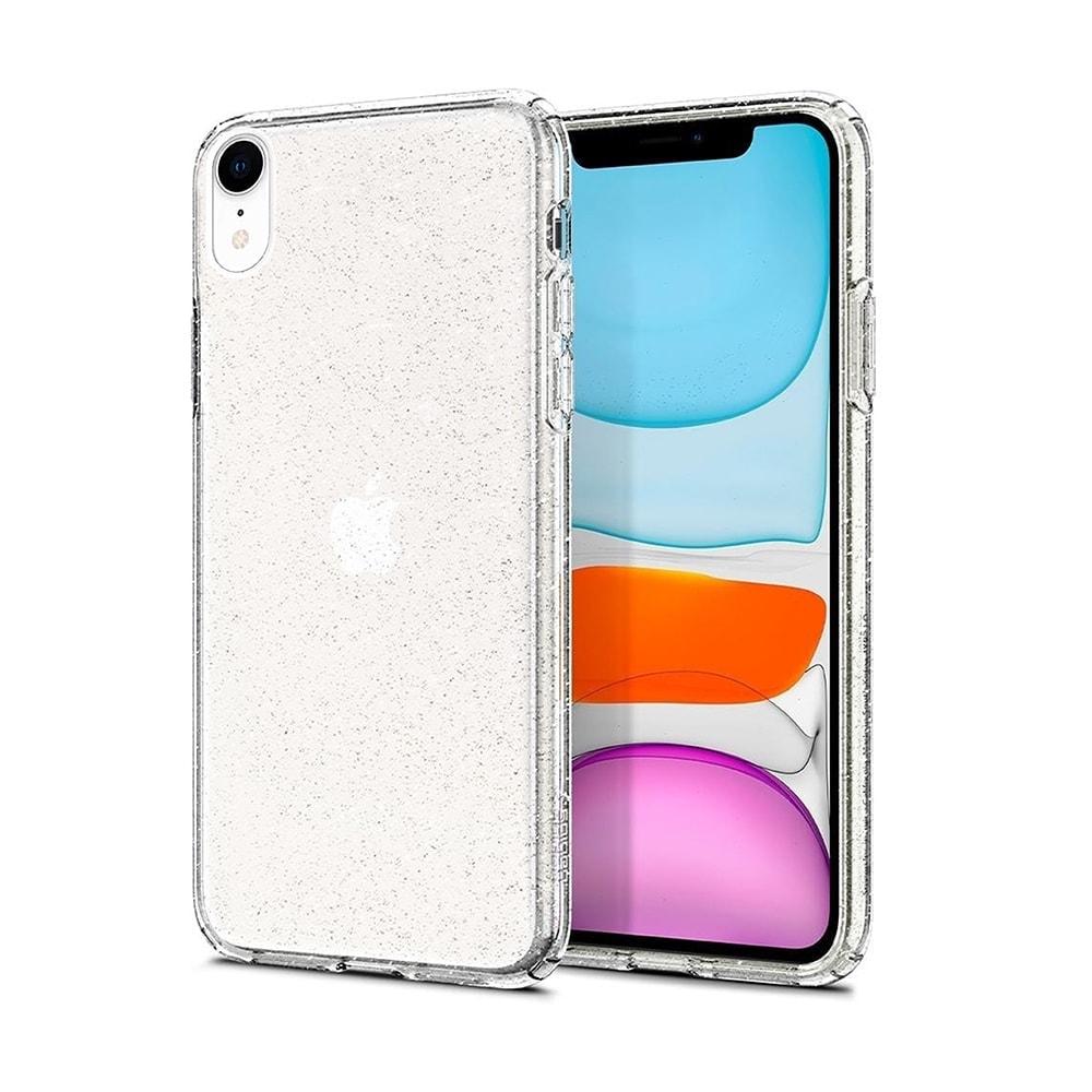 Etui do iPhone XR transparentne świecące z brokatem crystal Glitter