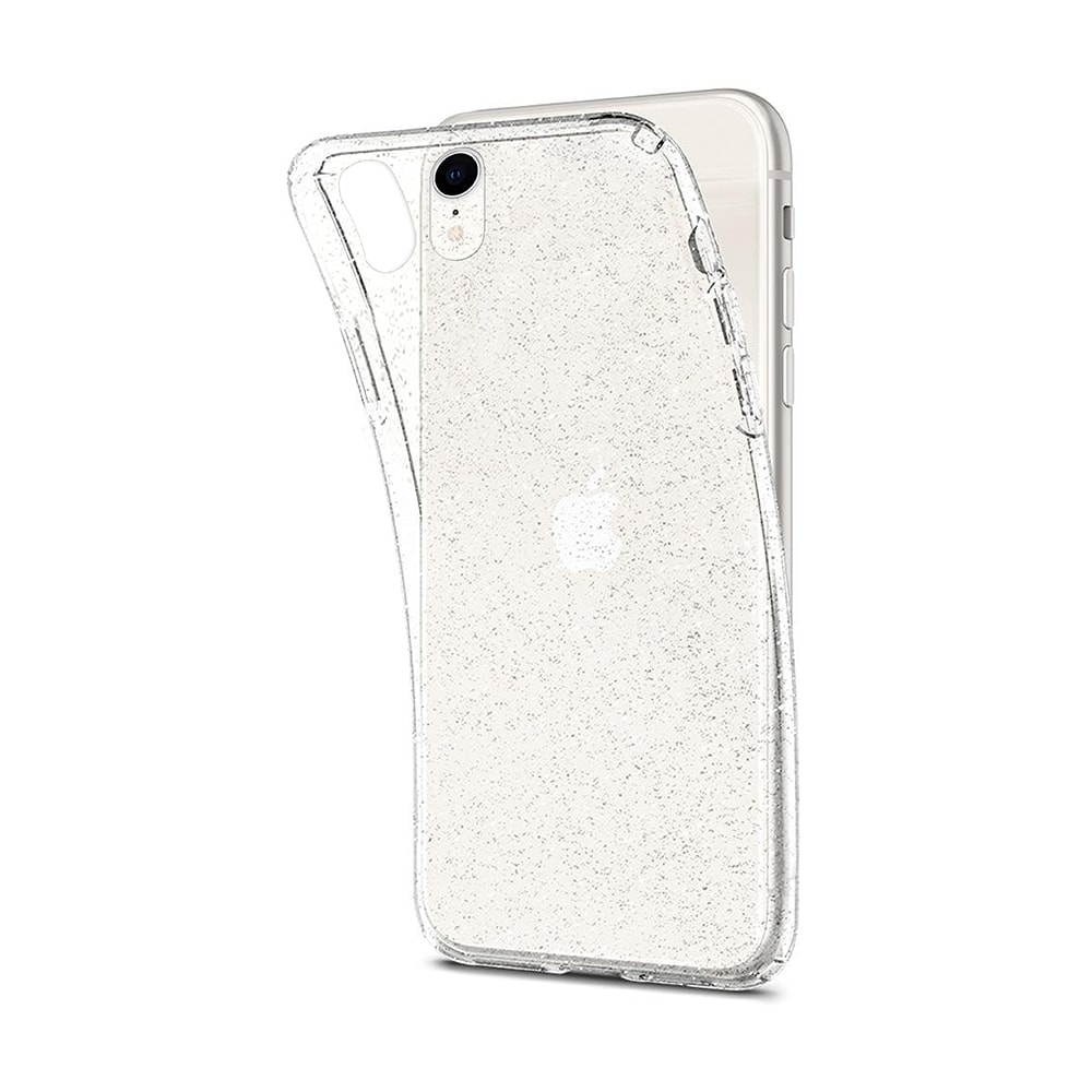 Etui do iPhone XR transparentne świecące z brokatem crystal Glitter