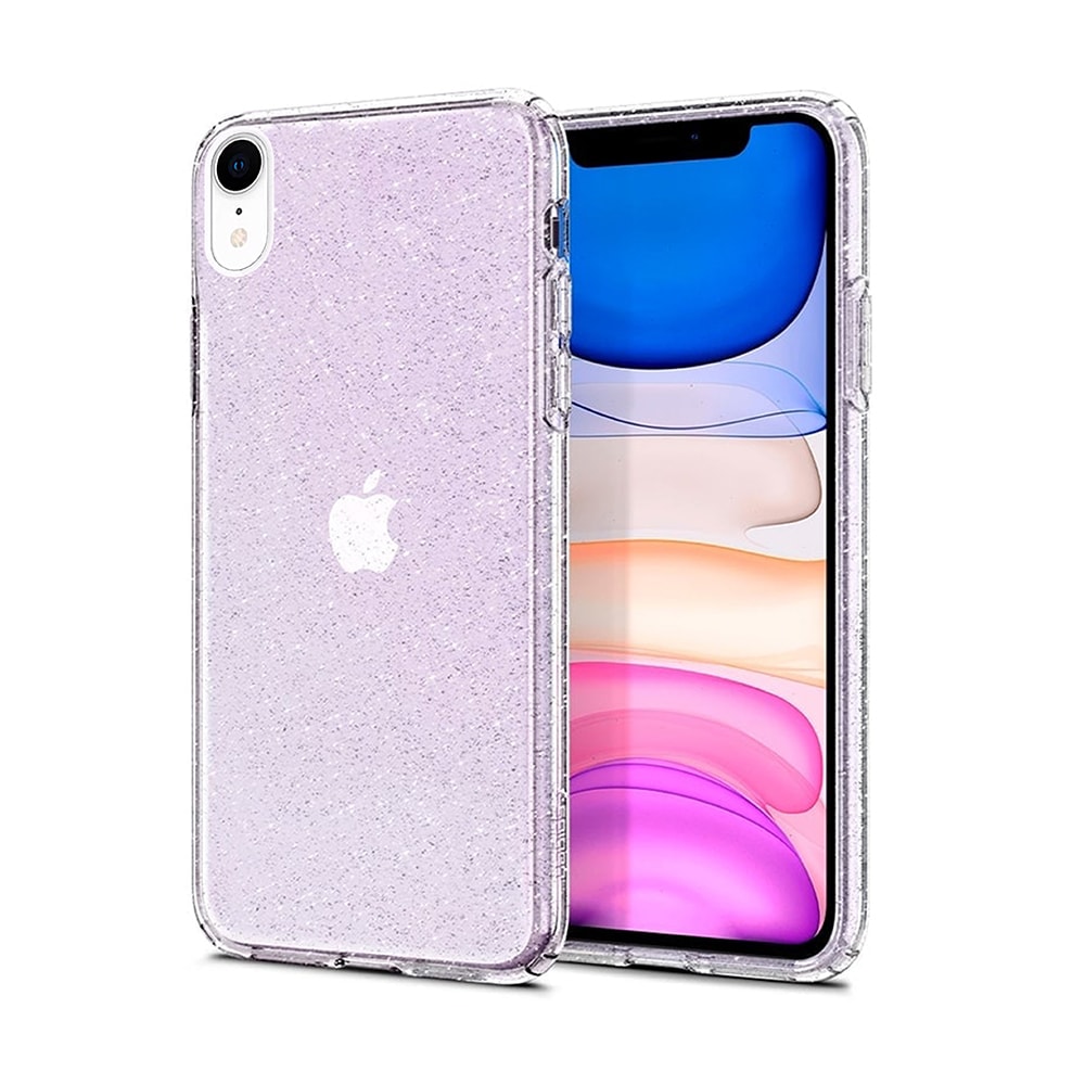 Etui do iPhone XR transparentne świecące z brokatem crystal Glitter