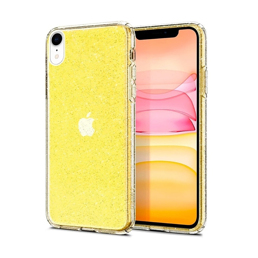 Etui do iPhone XR transparentne świecące z brokatem crystal Glitter