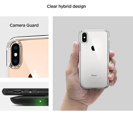 Etui do iPhone X/XS przeźroczyste silikonowe ochronne