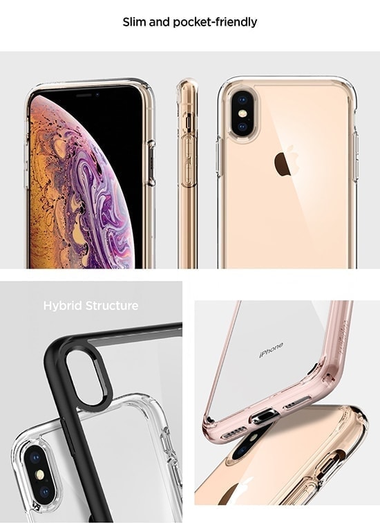 Etui do iPhone X/XS przeźroczyste silikonowe ochronne