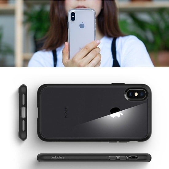 Etui do iPhone X/XS przeźroczyste silikonowe ochronne
