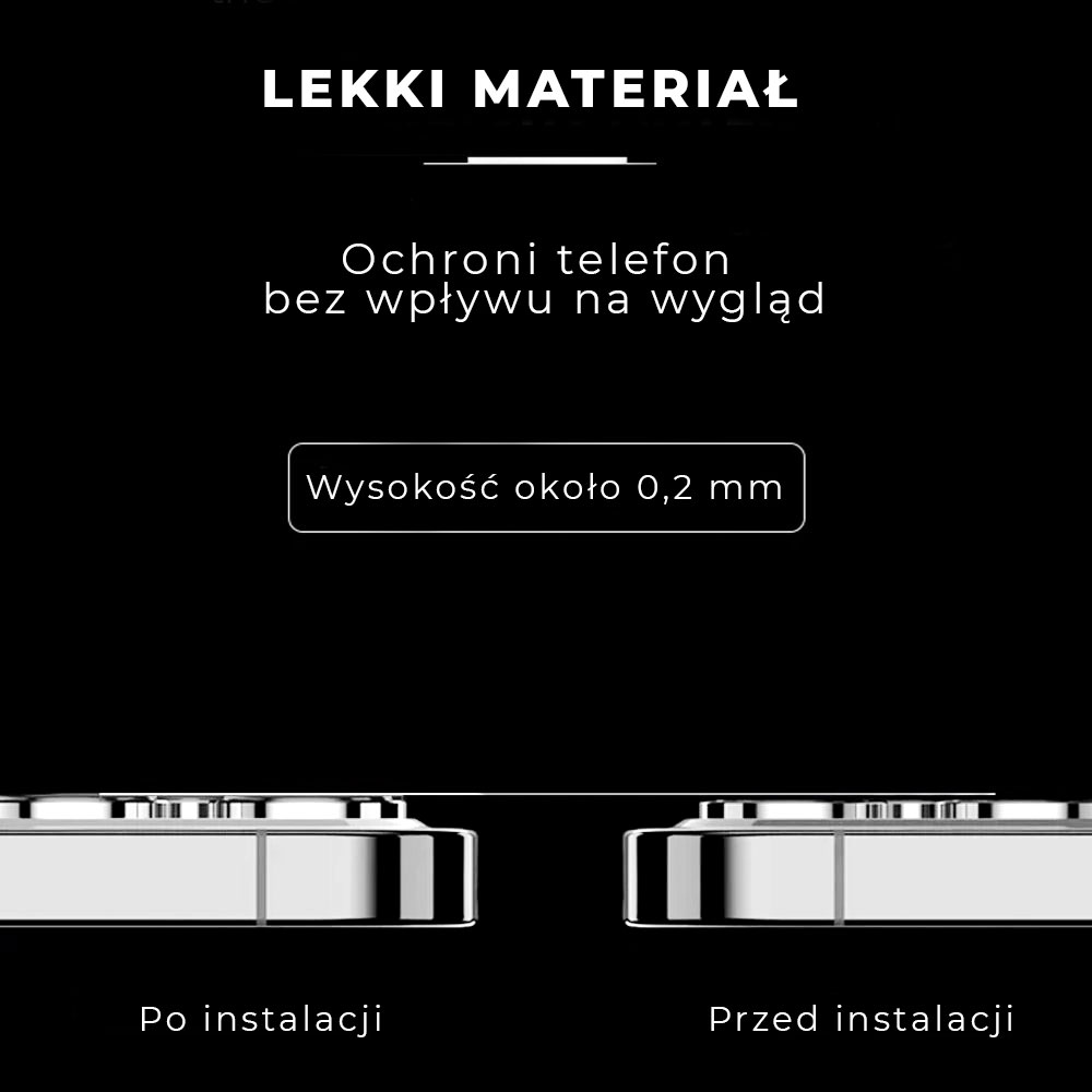 Metalowa osłona obiektywów szkło na aparat iPhone 12 Pro fiolet