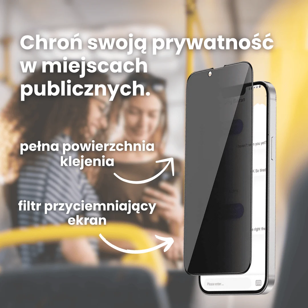 Szkło hartowane 5D z filtrem przyciemniającym Privacy do iPhone 14 Pro Max