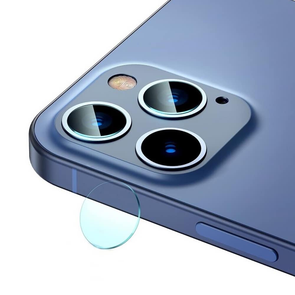 Szkło hartowane do iPhone 12 Pro na aparaty, obiektywy hybrydowe