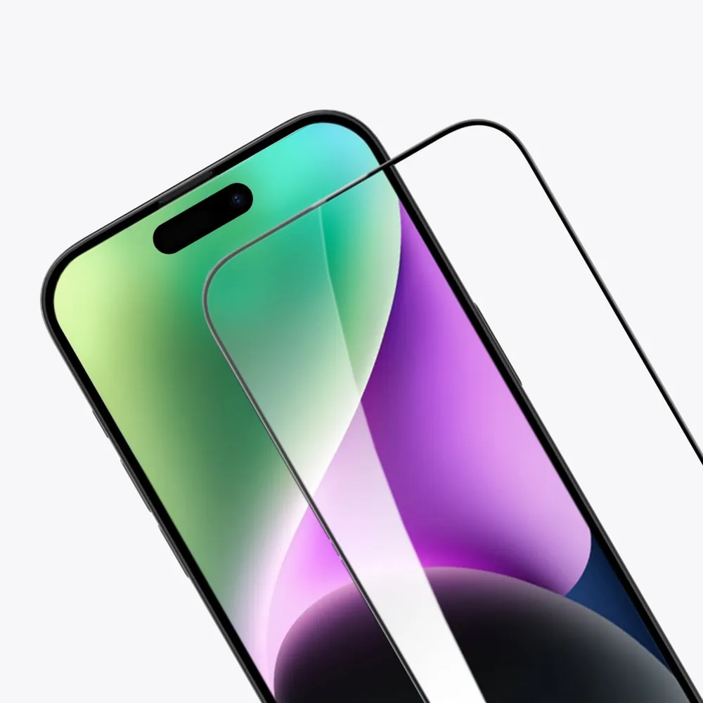 Szkło najtrwalsze kompozytowe z powłoką ceramiczną na cały ekran 5D z ramką do iPhone 14 Plus