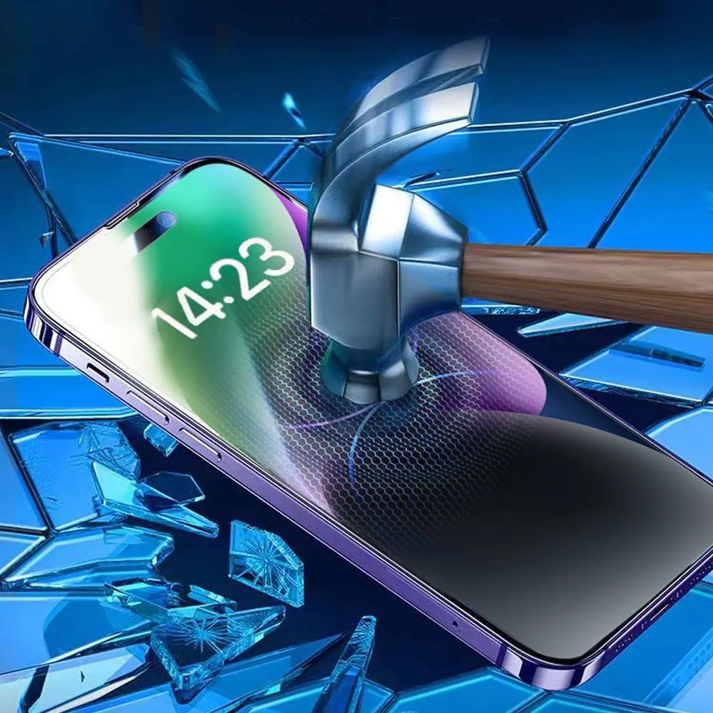 Szkło najtrwalsze kompozytowe z powłoką ceramiczną na cały ekran 5D z ramką do iPhone 14 Plus