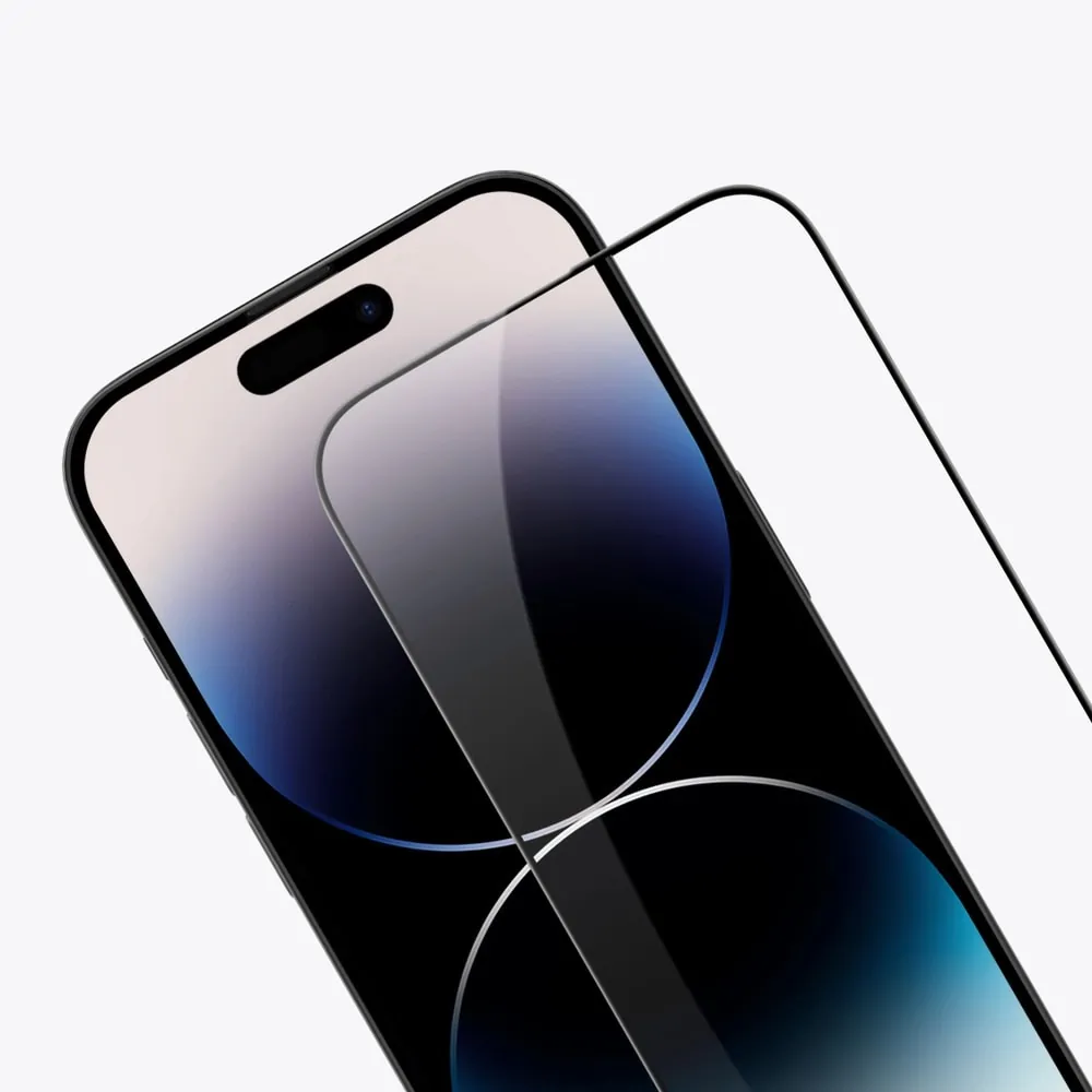 Szkło najtrwalsze kompozytowe z powłoką ceramiczną na cały ekran 5D z ramką do iPhone 14 Pro Max