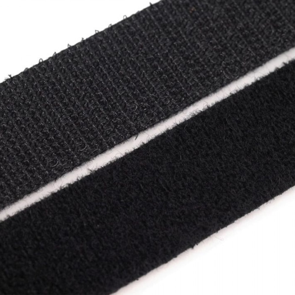 Zestaw 3x taśma na kable organizer długość taśmy 5 cm w kolorze czarnym