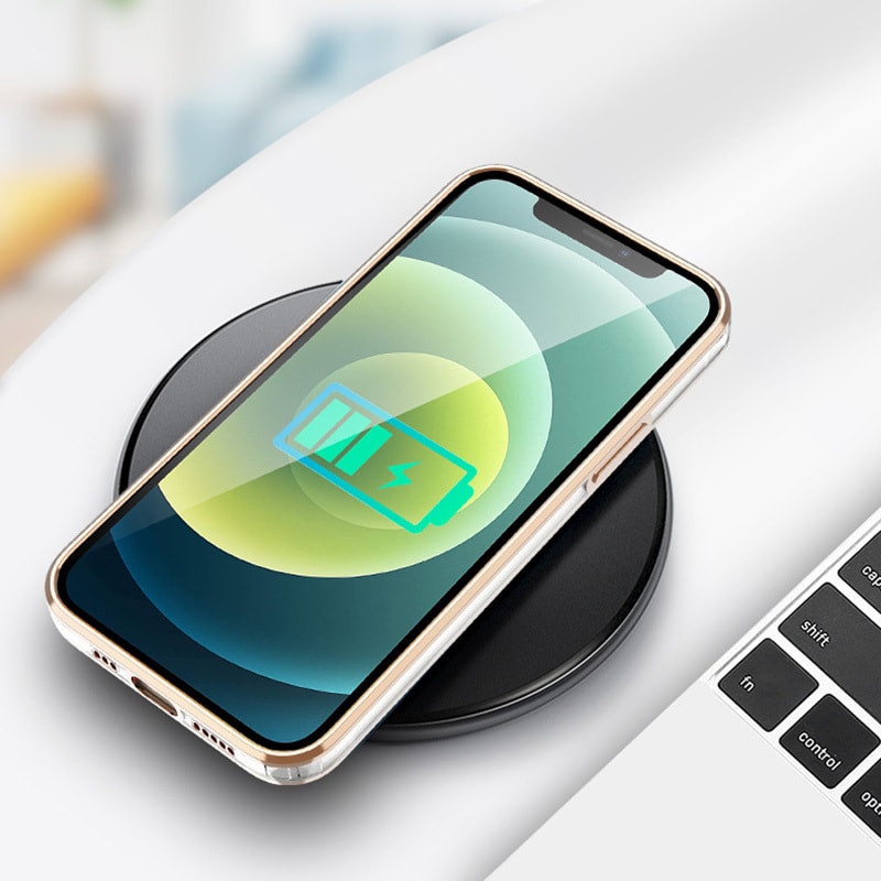 Etui do iPhone 12 Fashion Stand złote z podstawką, ochrona obiektywu (OUTLET)