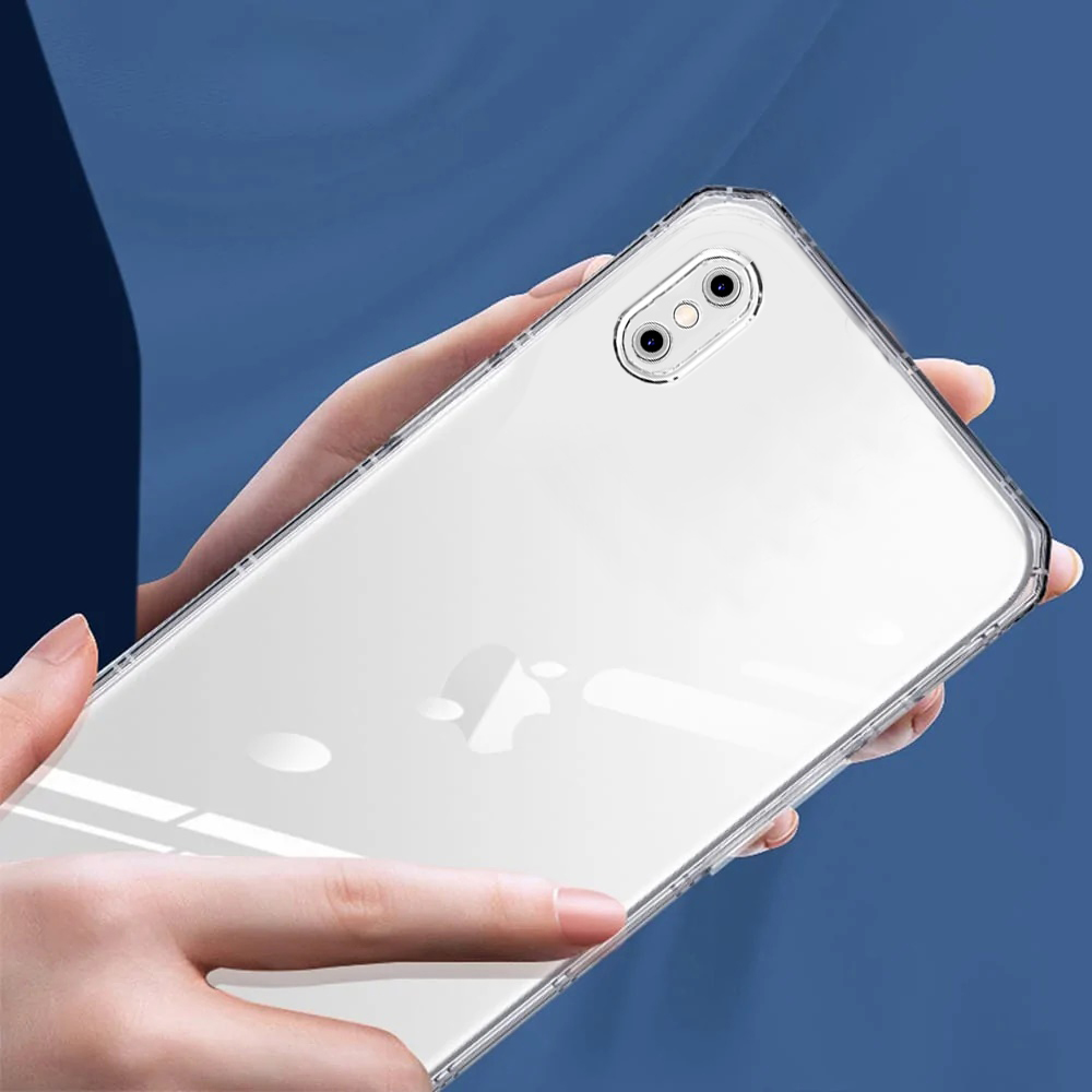Etui do iPhone X/XS Camera Armor z osłoną aparatu, przeźroczyste pancerne