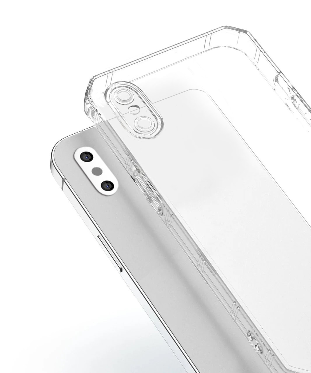 Etui do iPhone X/XS Camera Armor z osłoną aparatu, przeźroczyste pancerne