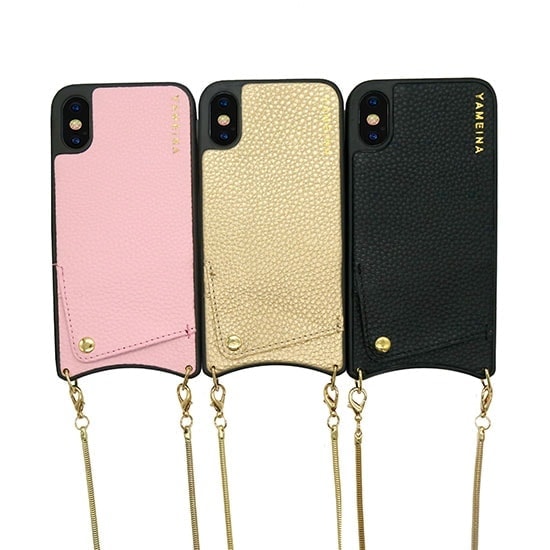 Złote skórzane etui torebka do Iphone XR