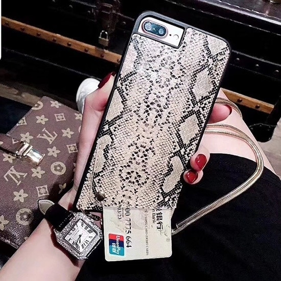 Eleganckie stylowe etui torebka, szara wężowa skóra do iPhone XR