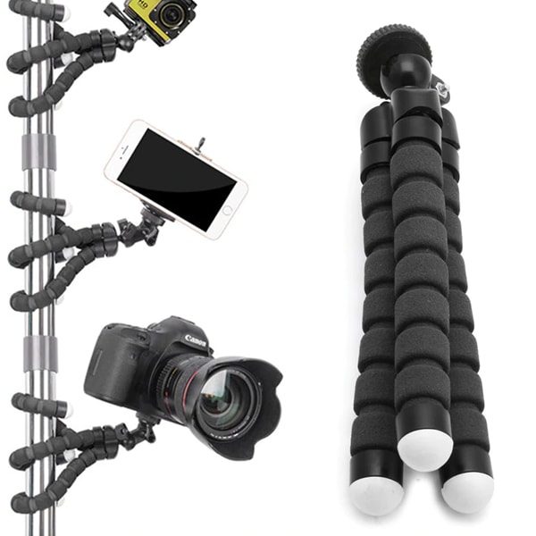 Zestaw nowoczesnego fotografa 2w1: statyw z uchwytem + lampa selfie