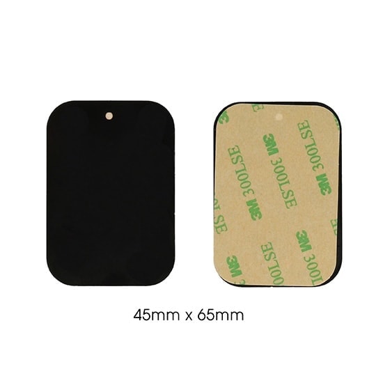 Uchwyt samochodowy z magnesem do mocowania na szybę i do kratki – czarny z czerwoną ramką