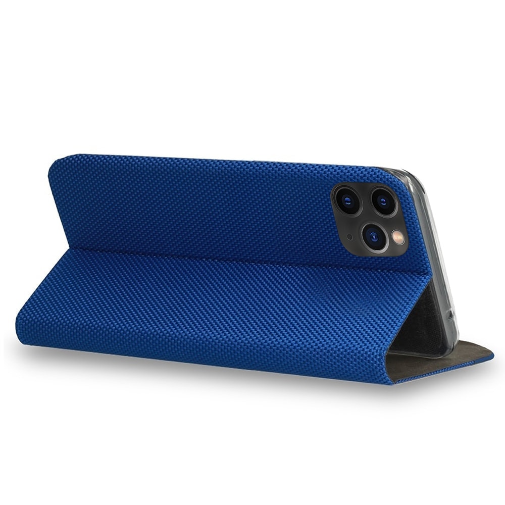 Etui do iPhone 11 Pro Max eleganckie stylowe z klapką, niebieskie
