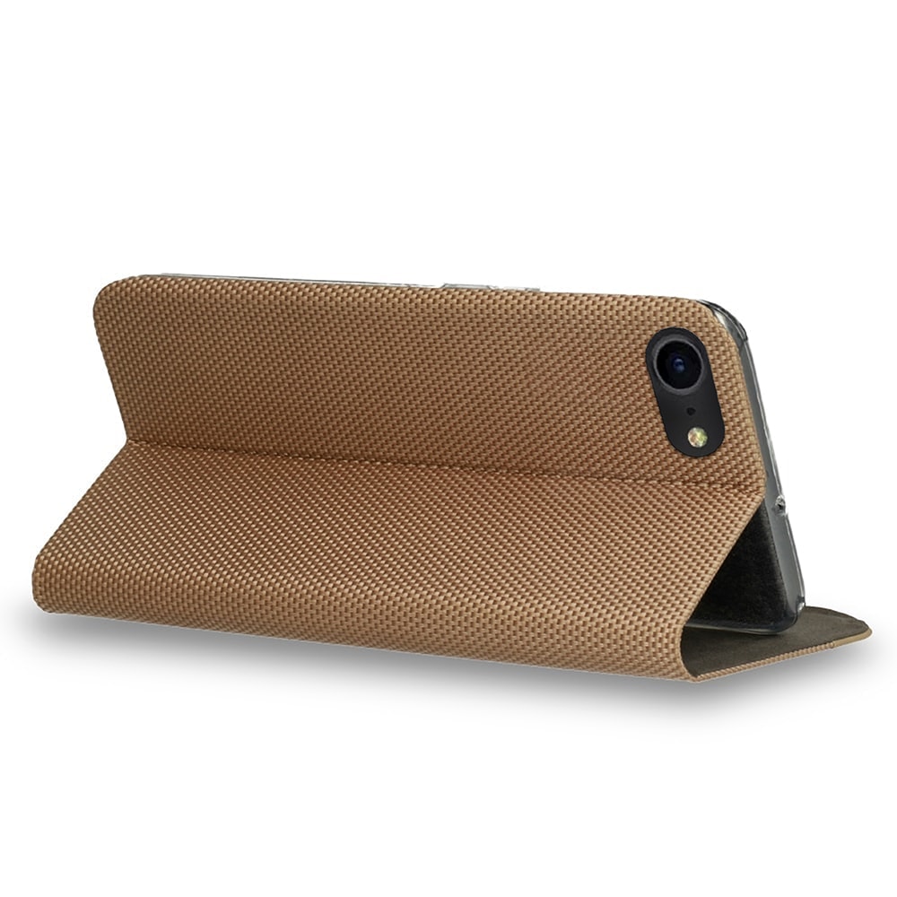 Etui do iPhone SE2020 eleganckie stylowe z klapką, złote