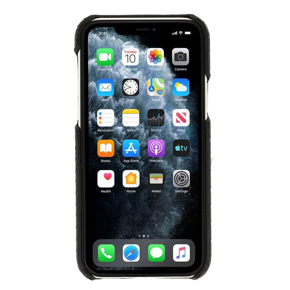 Etui do iPhone 11 Pro stylowe eleganckie wężowa skóra czarne